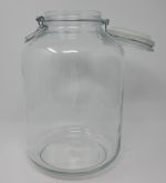 PF2000wfw - Drahtbuegelglas - rund - ca. 17 cm - Hoehe: ca. 28 cm. perfekt fuer Flaschengaerten